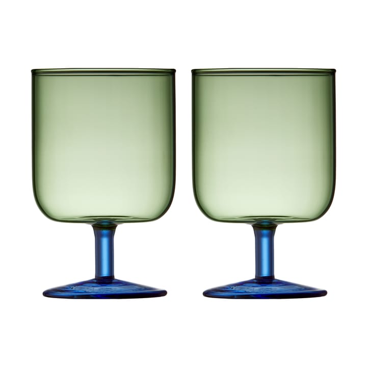 Torino 와인잔 30 cl 2�개 세트 - Green-blue - Lyngby Glas | 링비 글라스