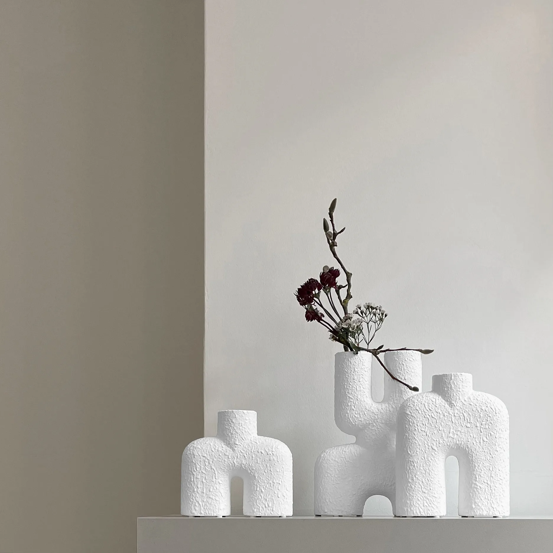 코브라 더블 미니 화병 22x28 cm, Bubble white 101 Copenhagen | 101 코펜하겐