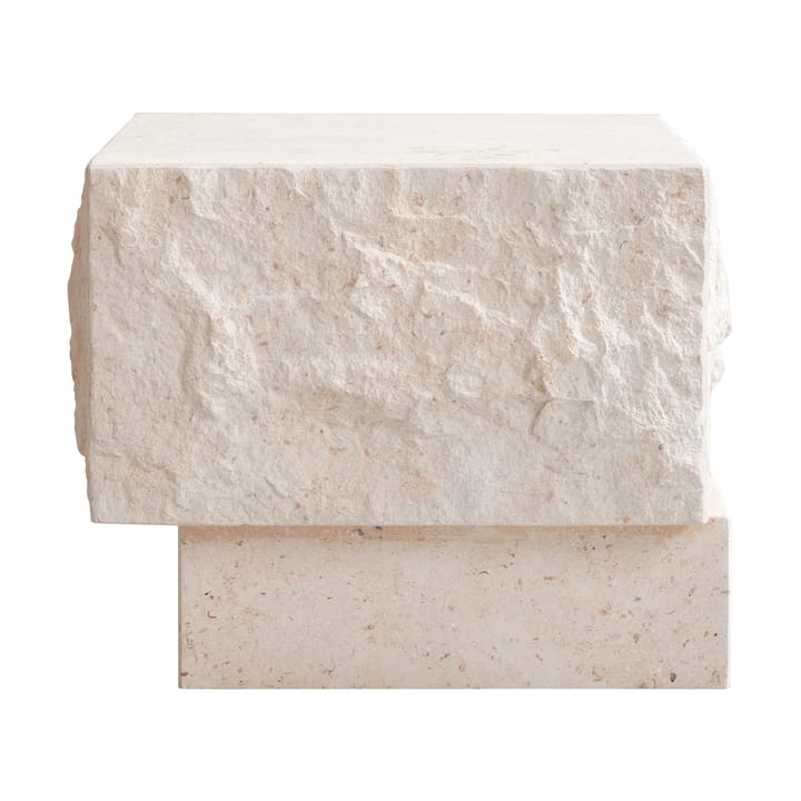 템플 사이드 테이블 로우 42x40 cm - Chrome-limestone - 101 Copenhagen | 101 코펜하겐