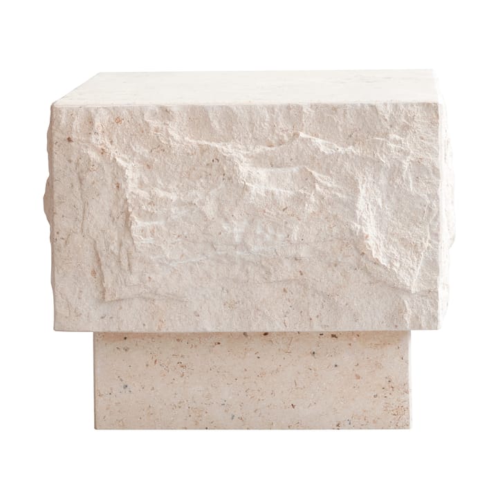 템플 사이드 테이블 로우 42x40 cm, Chrome-limestone 101 Copenhagen | 101 코펜하겐