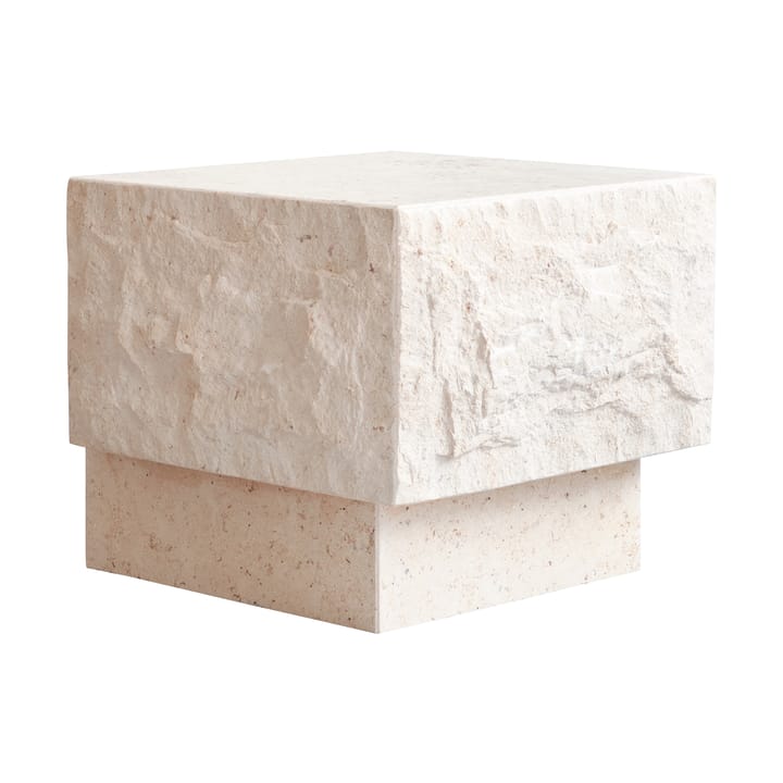 템플 사이드 테이블 로우 42x40 cm, Chrome-limestone 101 Copenhagen | 101 코펜하겐