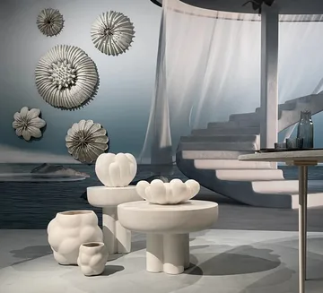 크라운 사이드 테이블 톨 Ø45 cm - Bone white - 101 Copenhagen | 101 코펜하겐