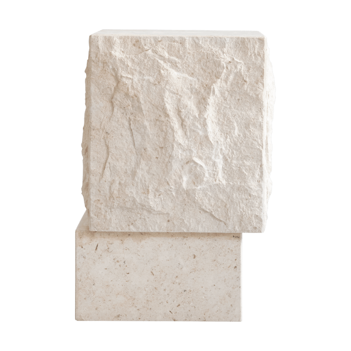 템플 사이드 테이블 톨 50x33 cm, Chrome-limestone 101 Copenhagen | 101 코펜하겐