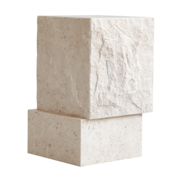 템플 사이드 테이블 톨 50x33 cm - Chrome-limestone - 101 Copenhagen | 101 코펜하겐