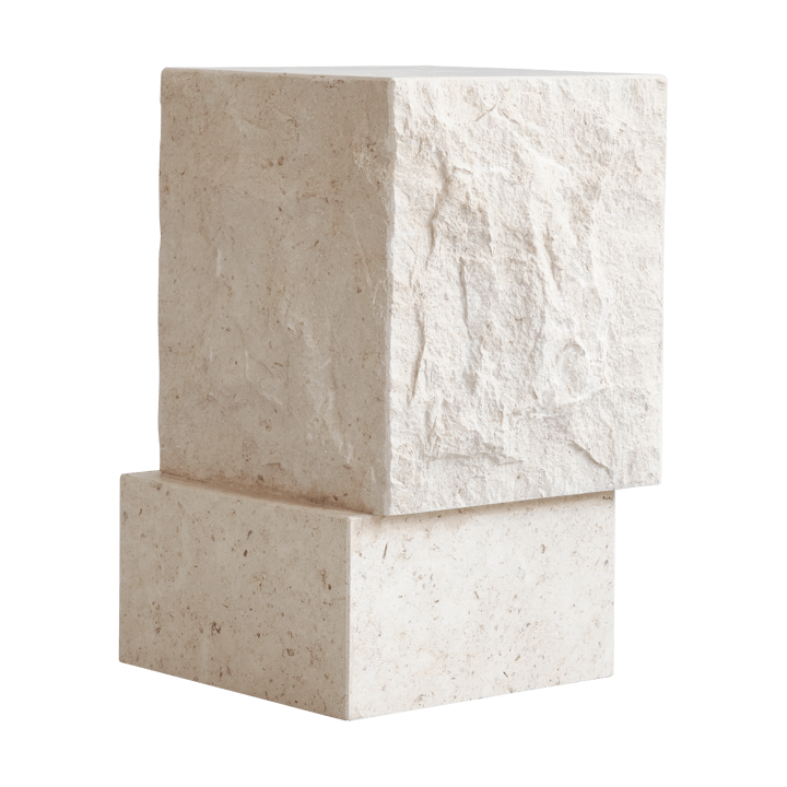 템플 사이드 테이블 톨 50x33 cm, Chrome-limestone 101 Copenhagen | 101 코펜하겐