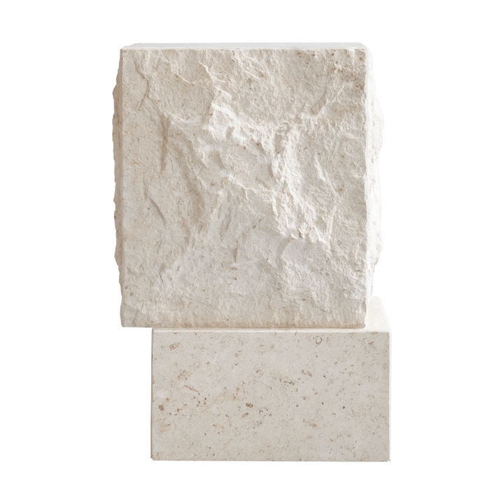 템플 사이드 테이블 톨 50x33 cm, Chrome-limestone 101 Copenhagen | 101 코펜하겐