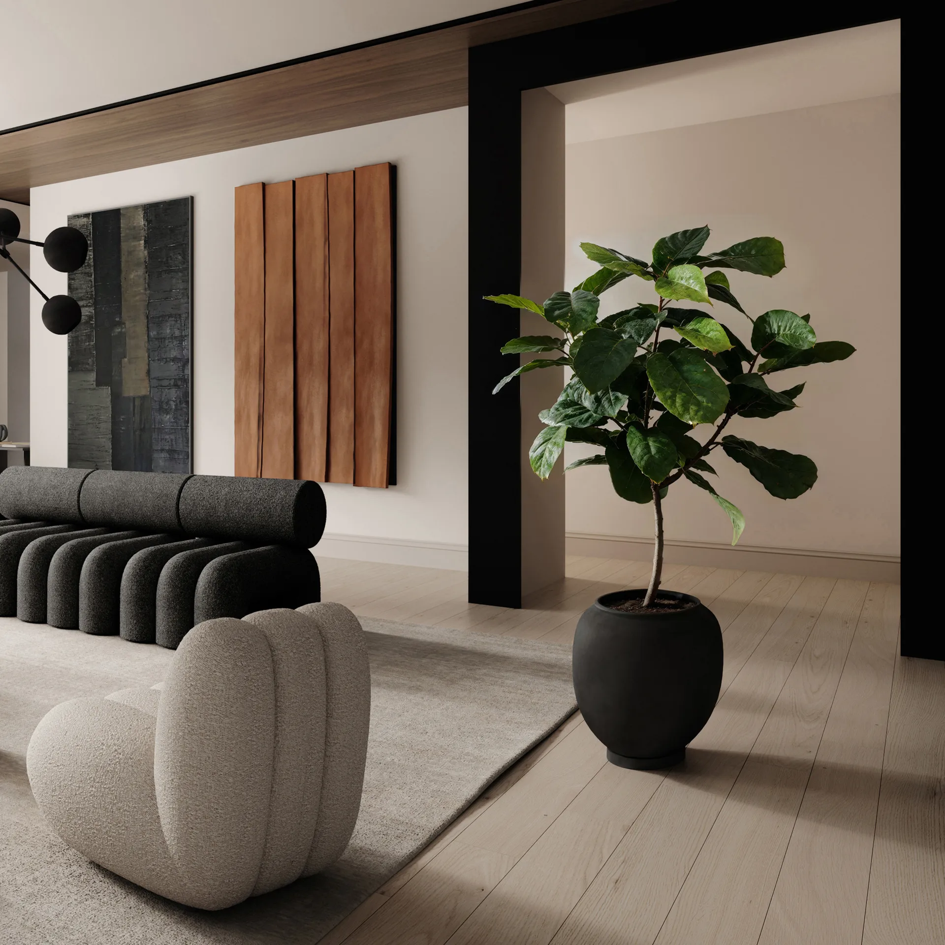 스나오 화병 빅 55 cm, Black 101 Copenhagen | 101 코펜하겐