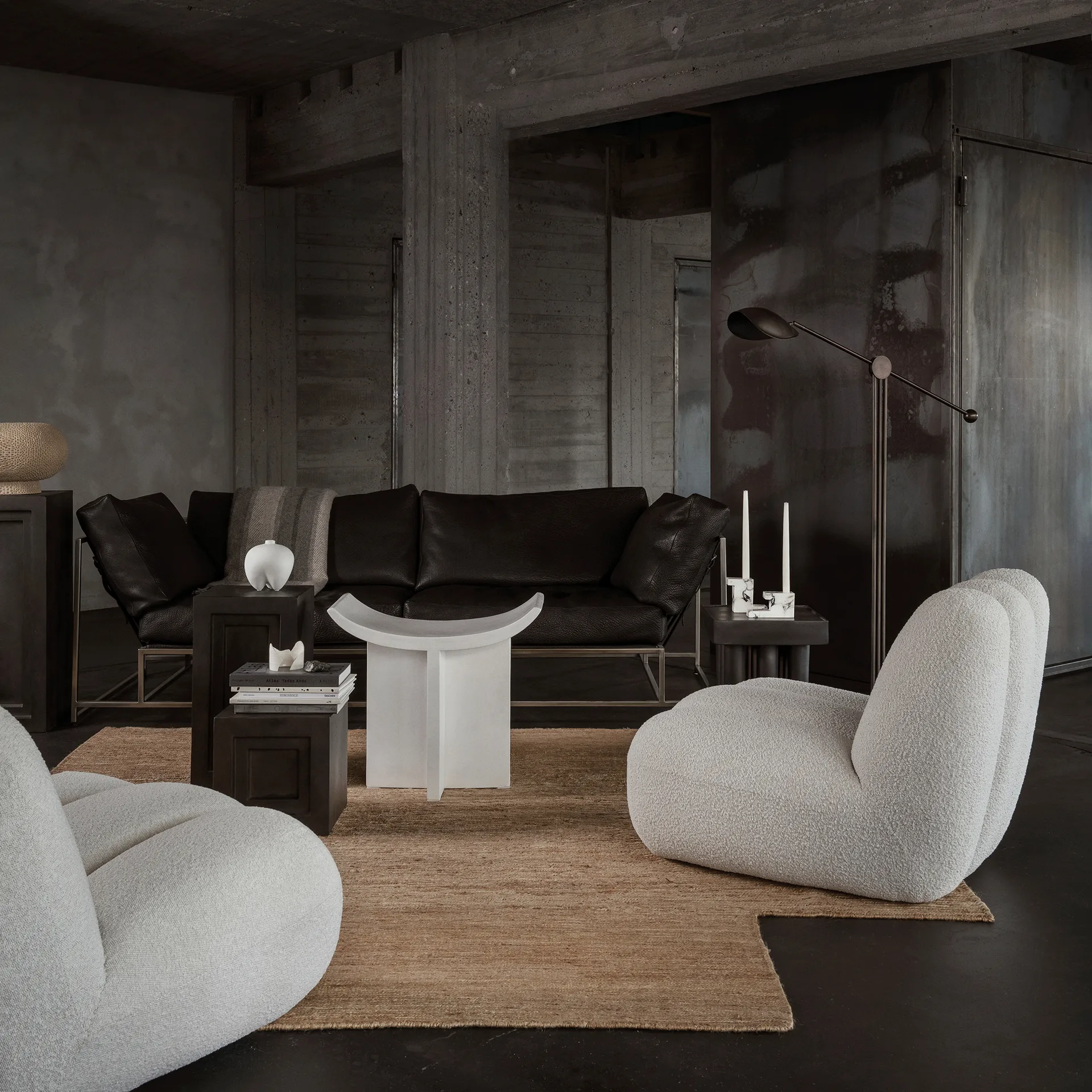 Brutus 스툴 50x60 cm, Bone White 101 Copenhagen | 101 코펜하겐