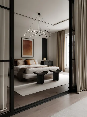 고스트 샹들리에 빅 천장 조명 - Burned black - 101 Copenhagen | 101 코펜하겐