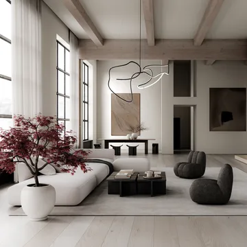 고스트 샹들리에 빅 천장 조명 - Burned black - 101 Copenhagen | 101 코펜하겐