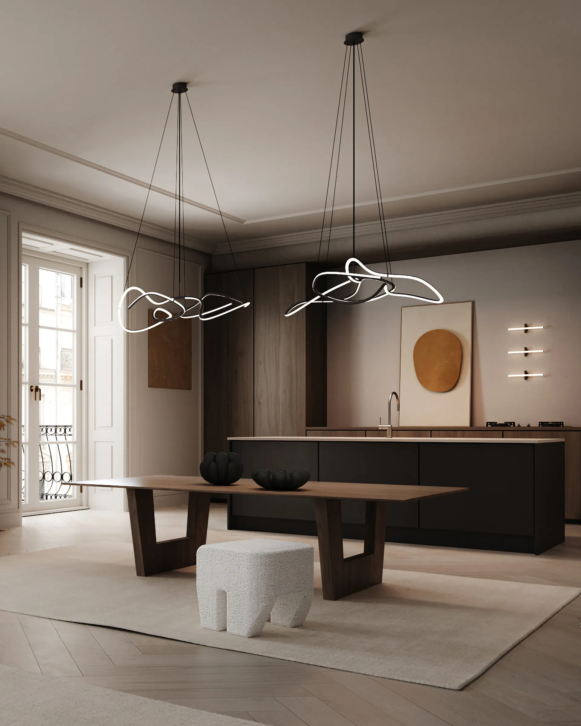 고스트 샹들리에 미니 천장 조명, Burned black 101 Copenhagen | 101 코펜하겐