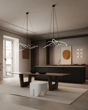 고스트 샹들리에 미니 천장 조명 - Burned black - 101 Copenhagen | 101 코펜하겐