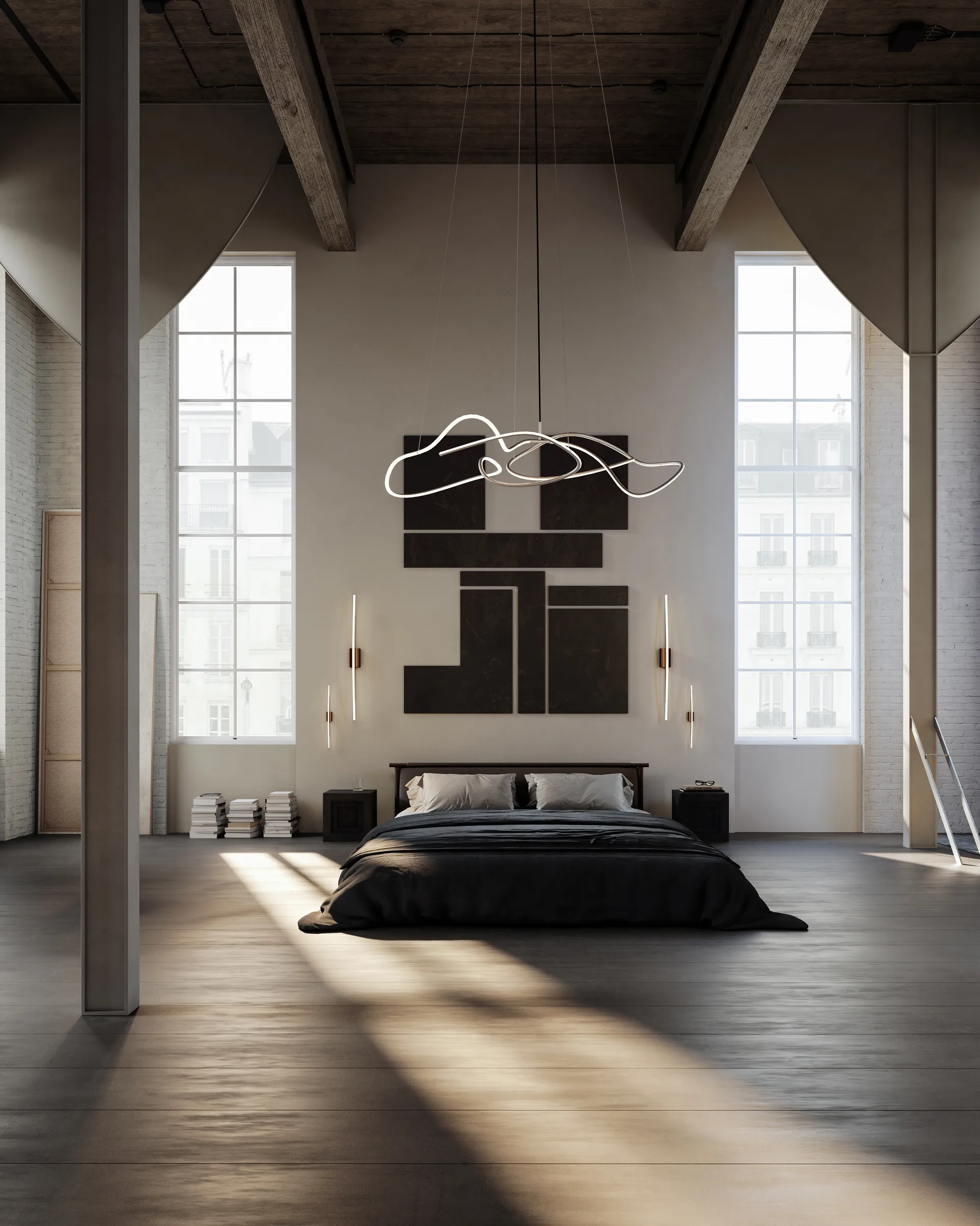 고스트 샹들리에 빅 천장 조명, Chrome 101 Copenhagen | 101 코펜하겐