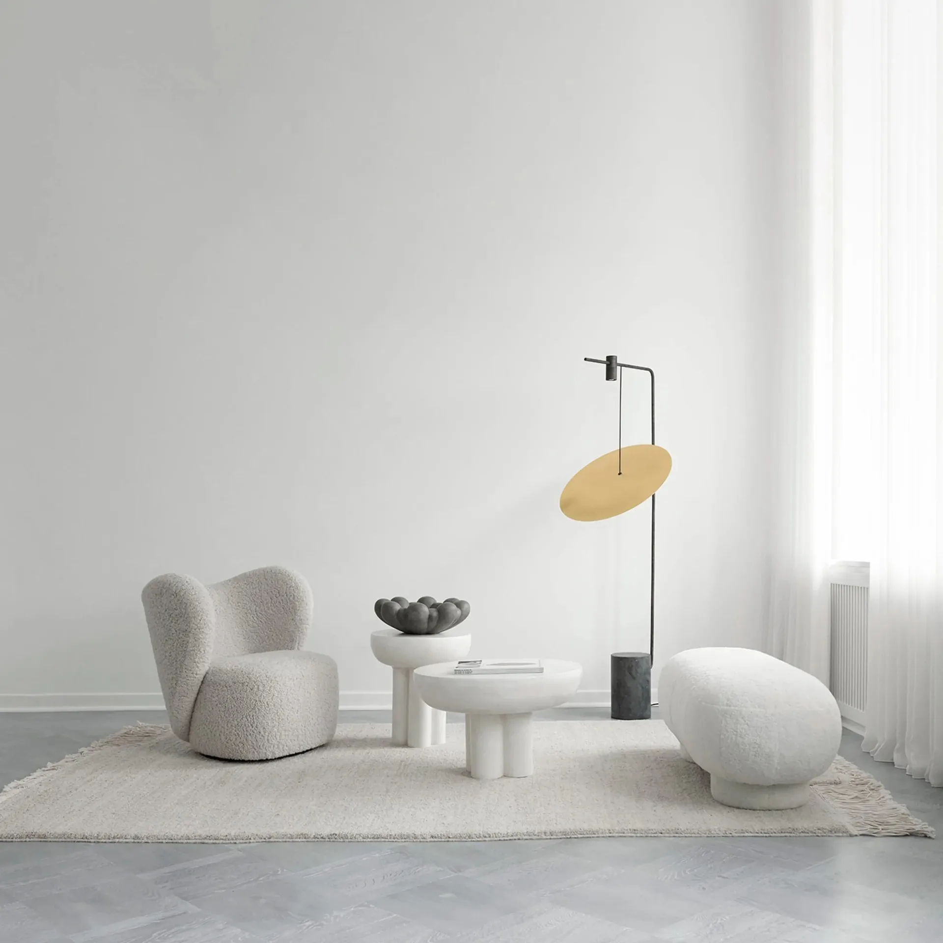 Crown 사이드 테이블 톨 Ø45 cm, Bone white 101 Copenhagen | 101 코펜하겐