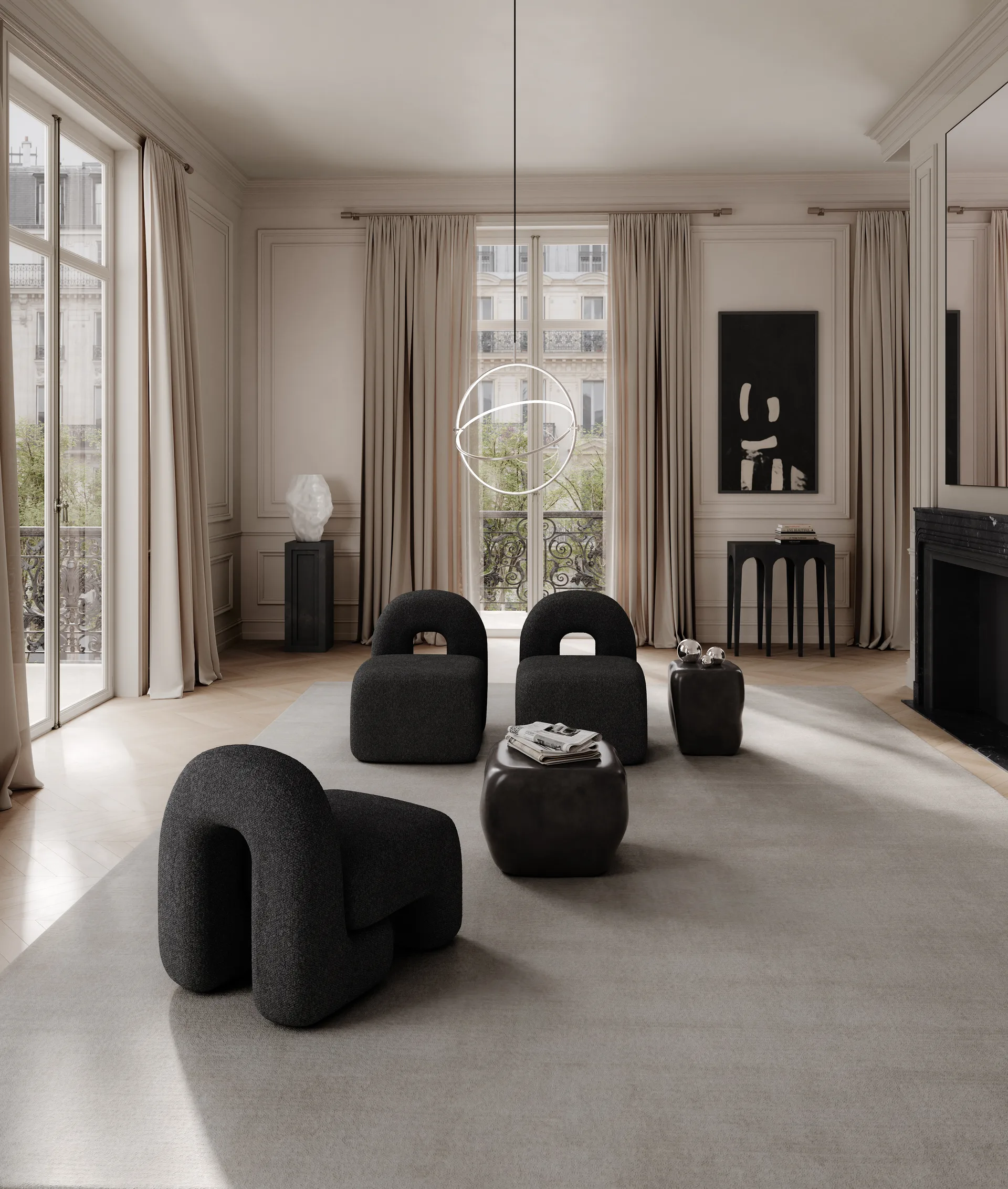 다이쿠 라운지 체어, Deep taupe 101 Copenhagen | 101 코펜하겐