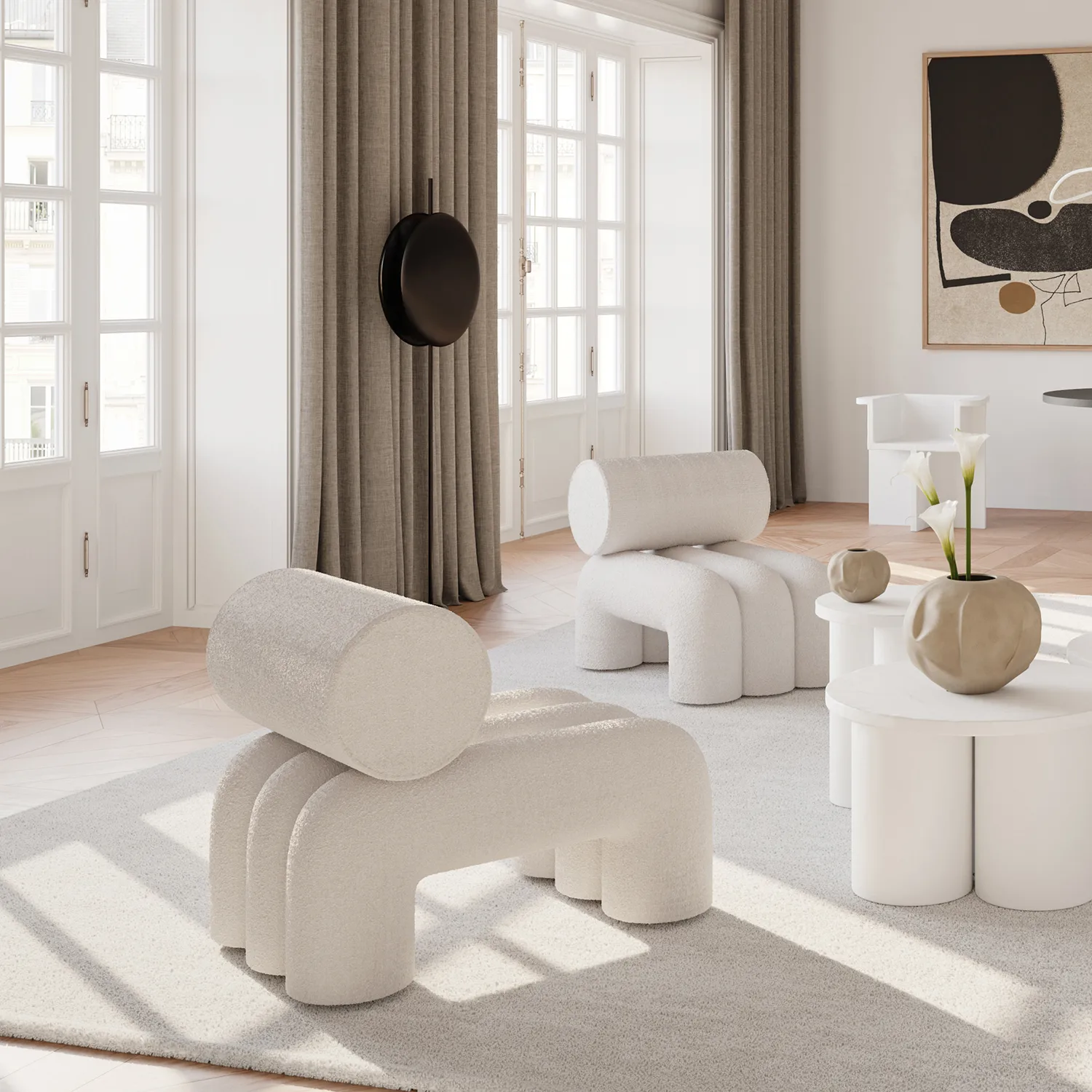 Foku Chair 라운지 암체어, Boucle 101 Copenhagen | 101 코펜하겐