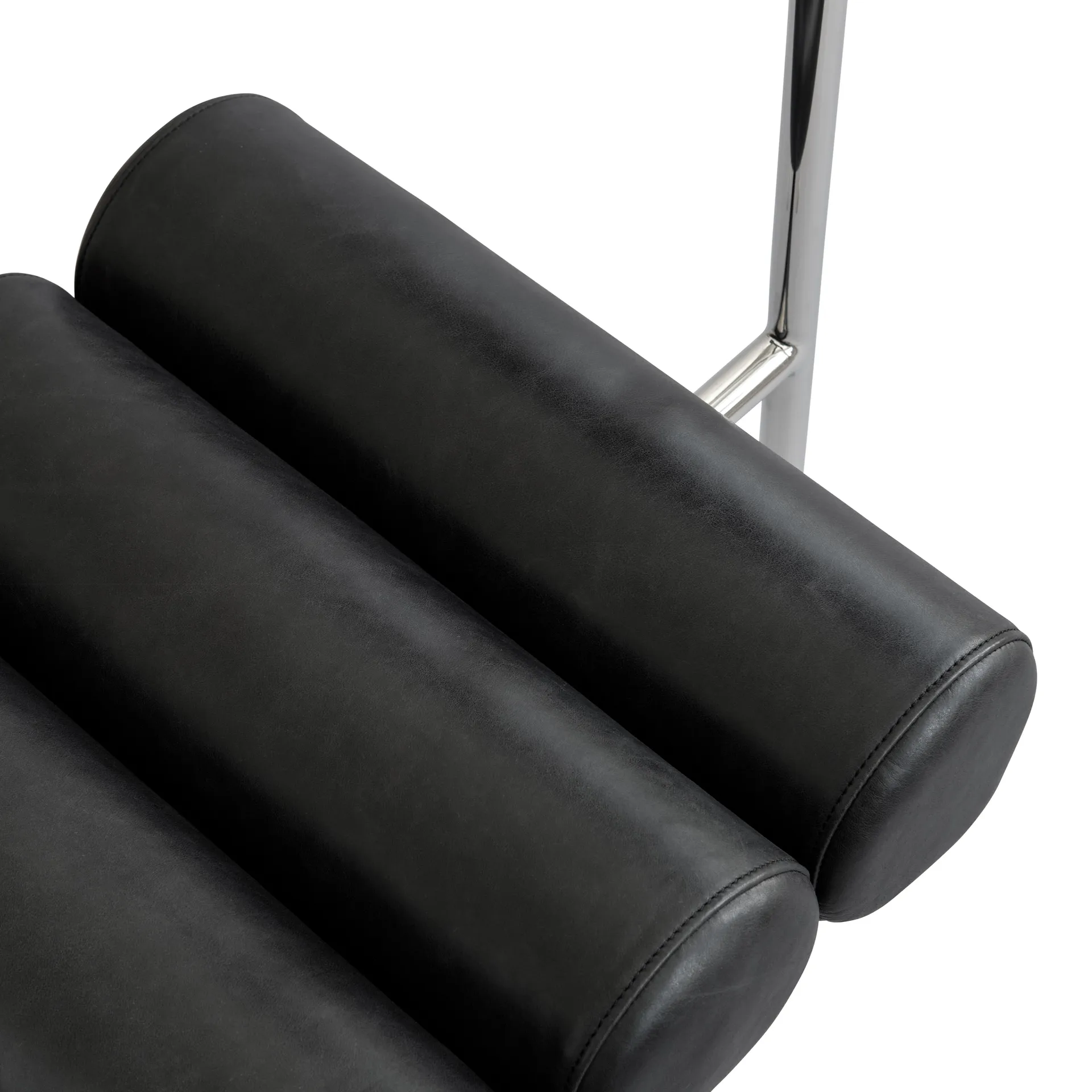 히로 다이닝 체어, Stainless steel-aniline leather black 101 Copenhagen | 101 코펜하겐