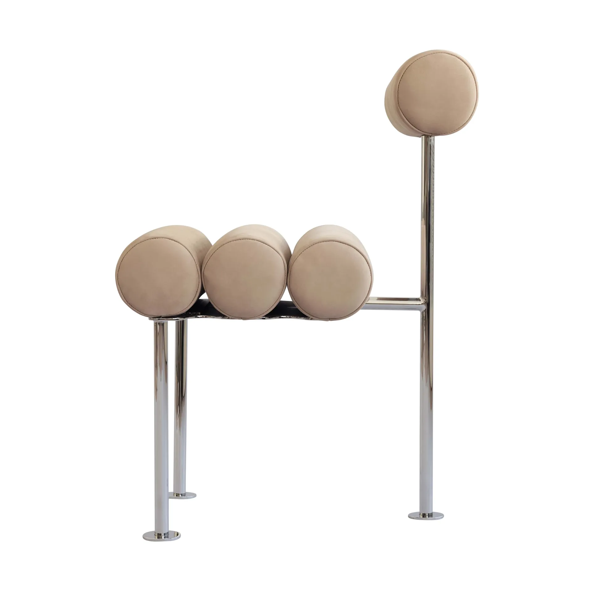 히로 다이닝 체어, Stainless steel-nubuck 101 Copenhagen | 101 코펜하겐