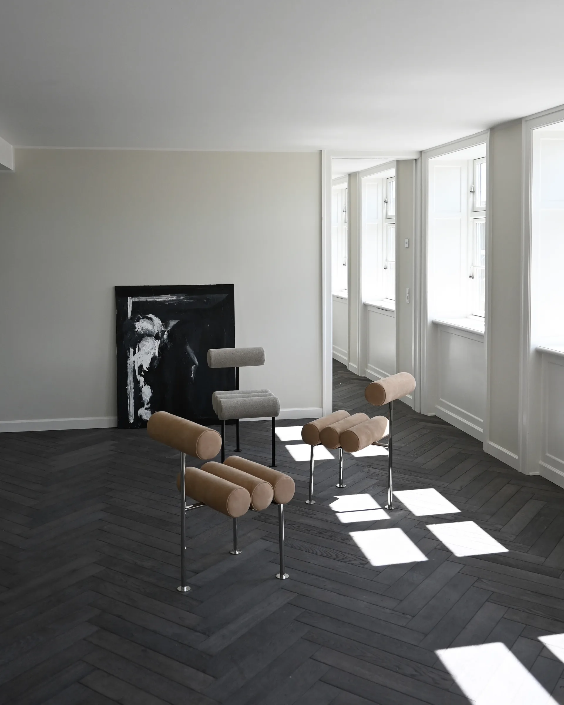 히로 다이닝 체어, Stainless steel-nubuck 101 Copenhagen | 101 코펜하겐