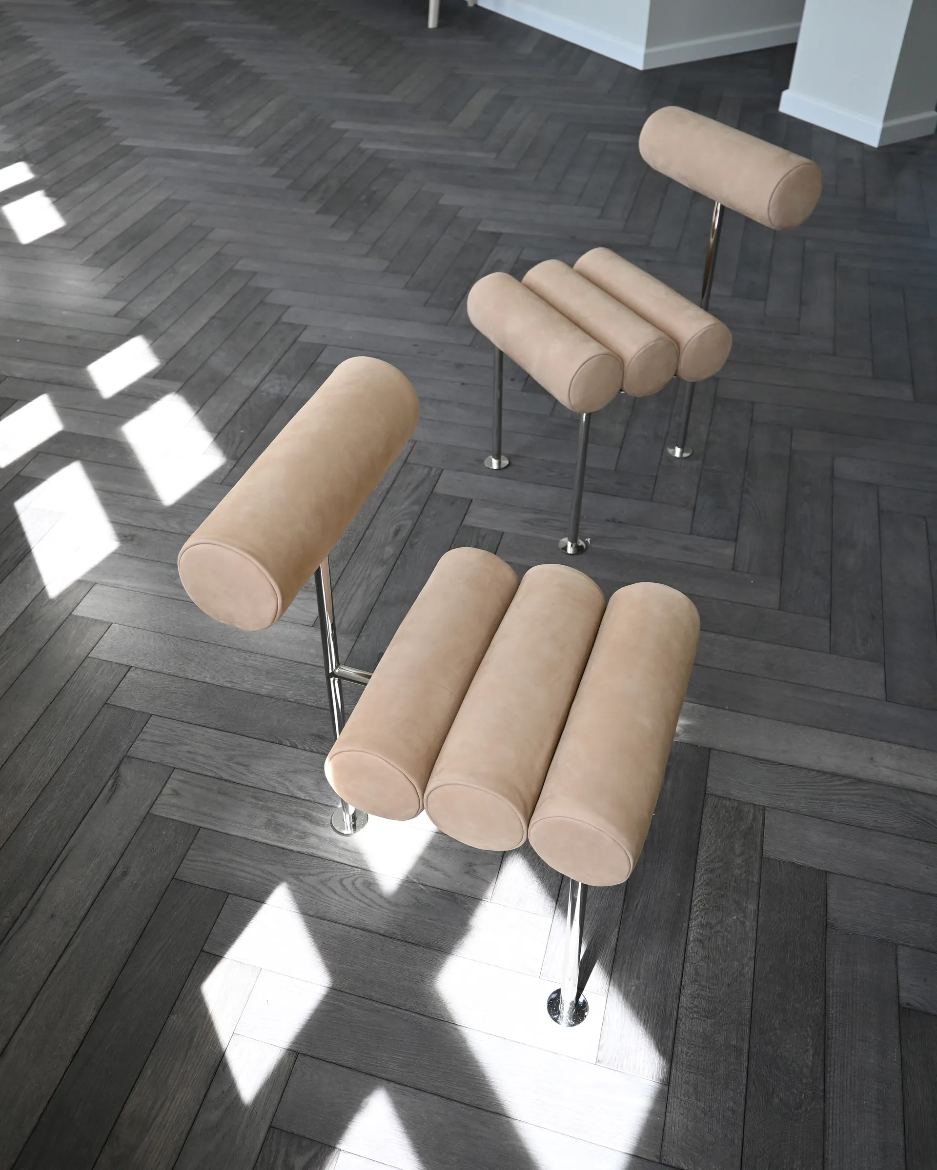 히로 다이닝 체어, Stainless steel-nubuck 101 Copenhagen | 101 코펜하겐