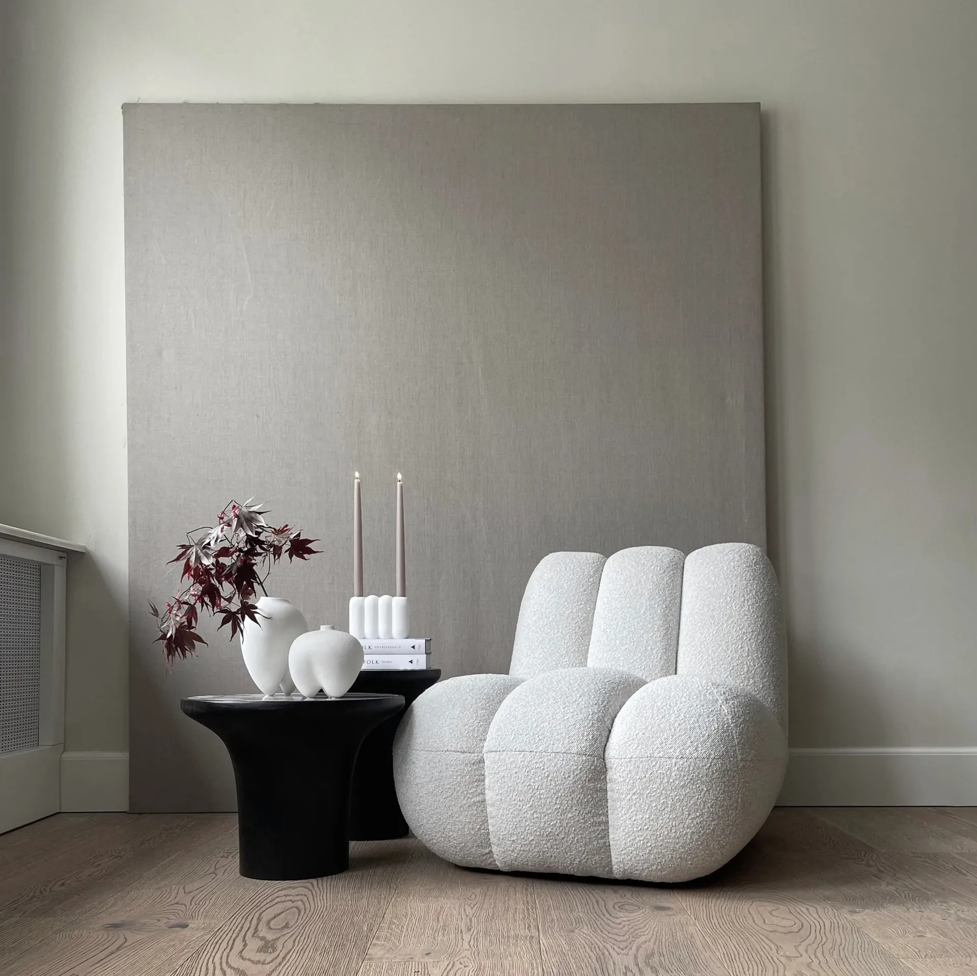 Trumpet 사이드 테이블 로우 Ø45 cm, Calacatta 101 Copenhagen | 101 코펜하겐