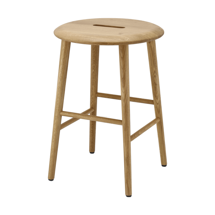 노르보 스툴 45 cm - Natural lacquered oak - 1898