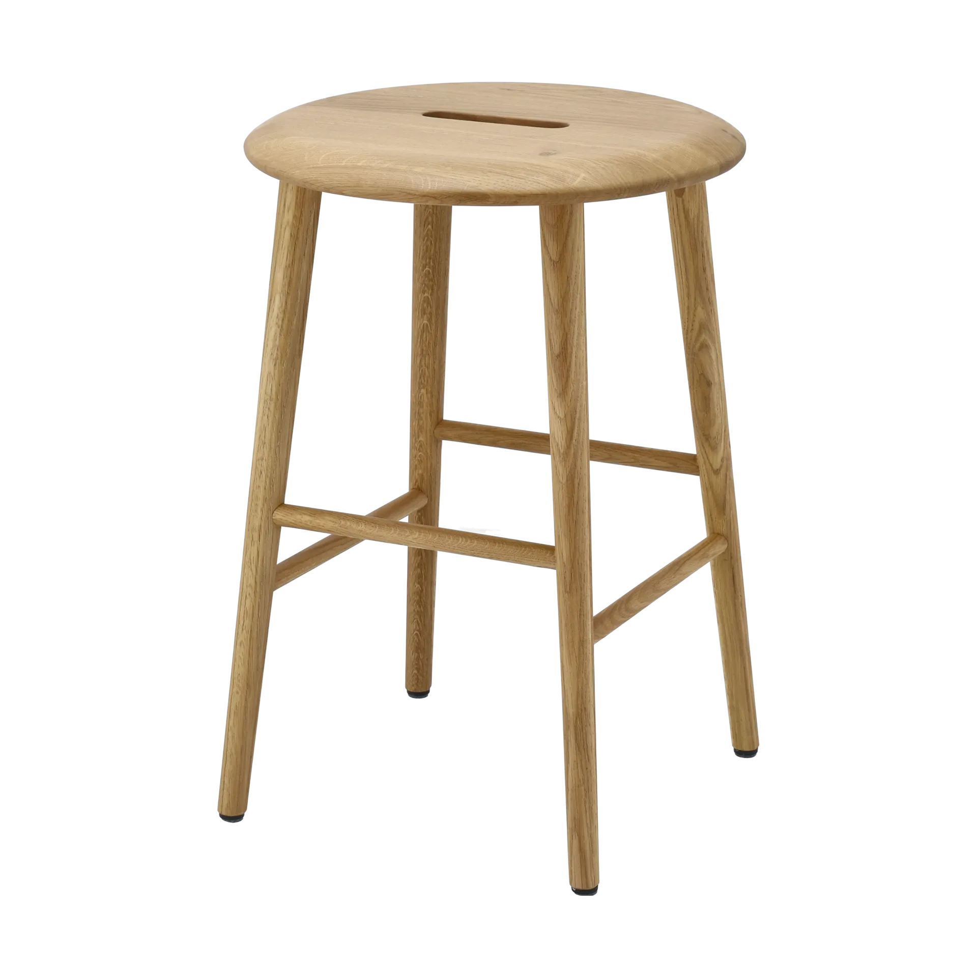 노르보 라운드 스툴 53 cm, Natural lacquered oak, Ø38x53 cm 1898