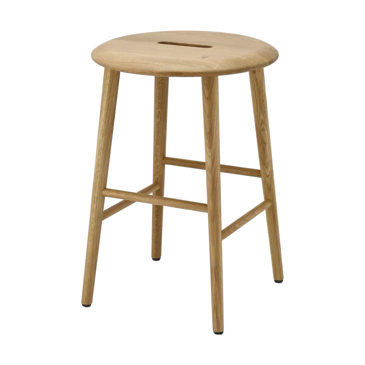 노르보 라운드 스툴 53 cm - Natural lacquered oak, Ø38x53 cm - 1898