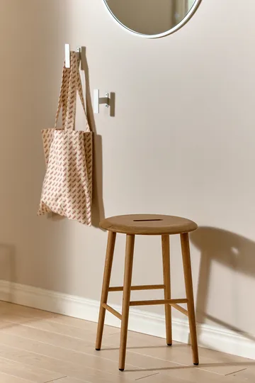 노르보 라운드 스툴 53 cm - Natural lacquered oak, Ø38x53 cm - 1898