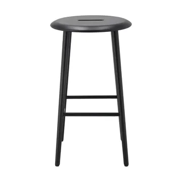 노르보 라운드 바 스툴 65 cm - Black lacquered oak - 1898