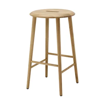 노르보 라운드 바 스툴 65 cm - Natural lacquered oak - 1898