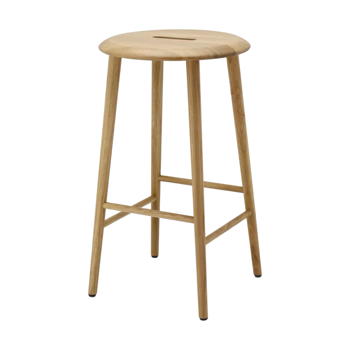 노르보 라운드 바 스툴 65 cm - Natural lacquered oak - 1898