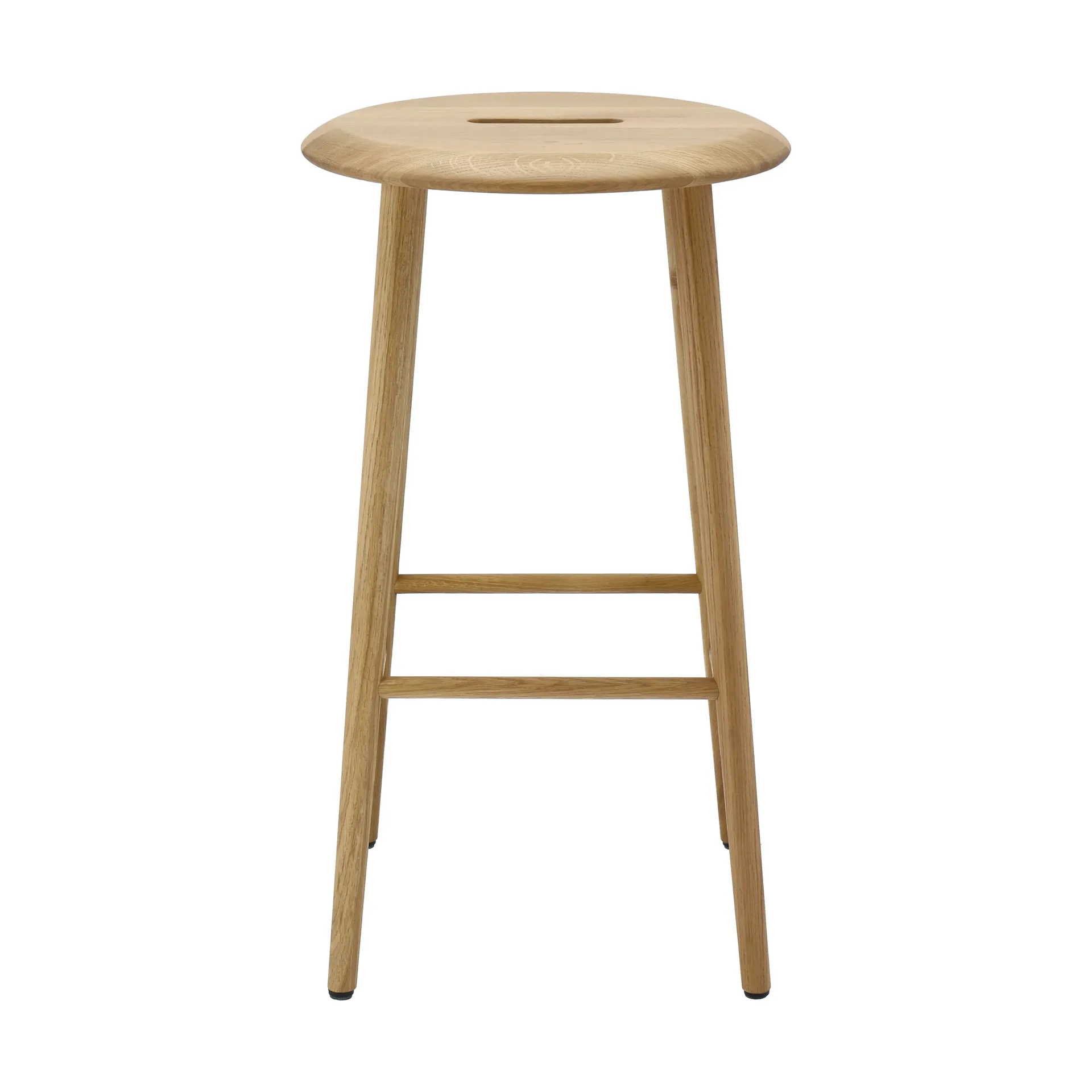 노르보 라운드 바 스툴 65 cm, Natural lacquered oak 1898