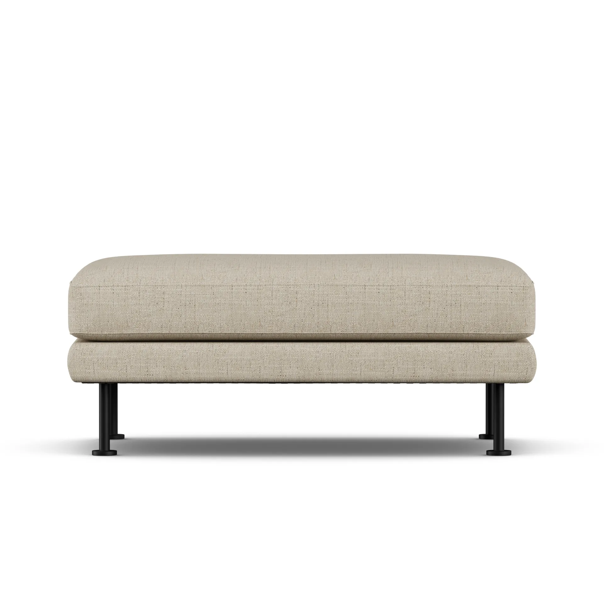 Bredhult 풋 스툴, Bern Beige 0341-black steel 1898