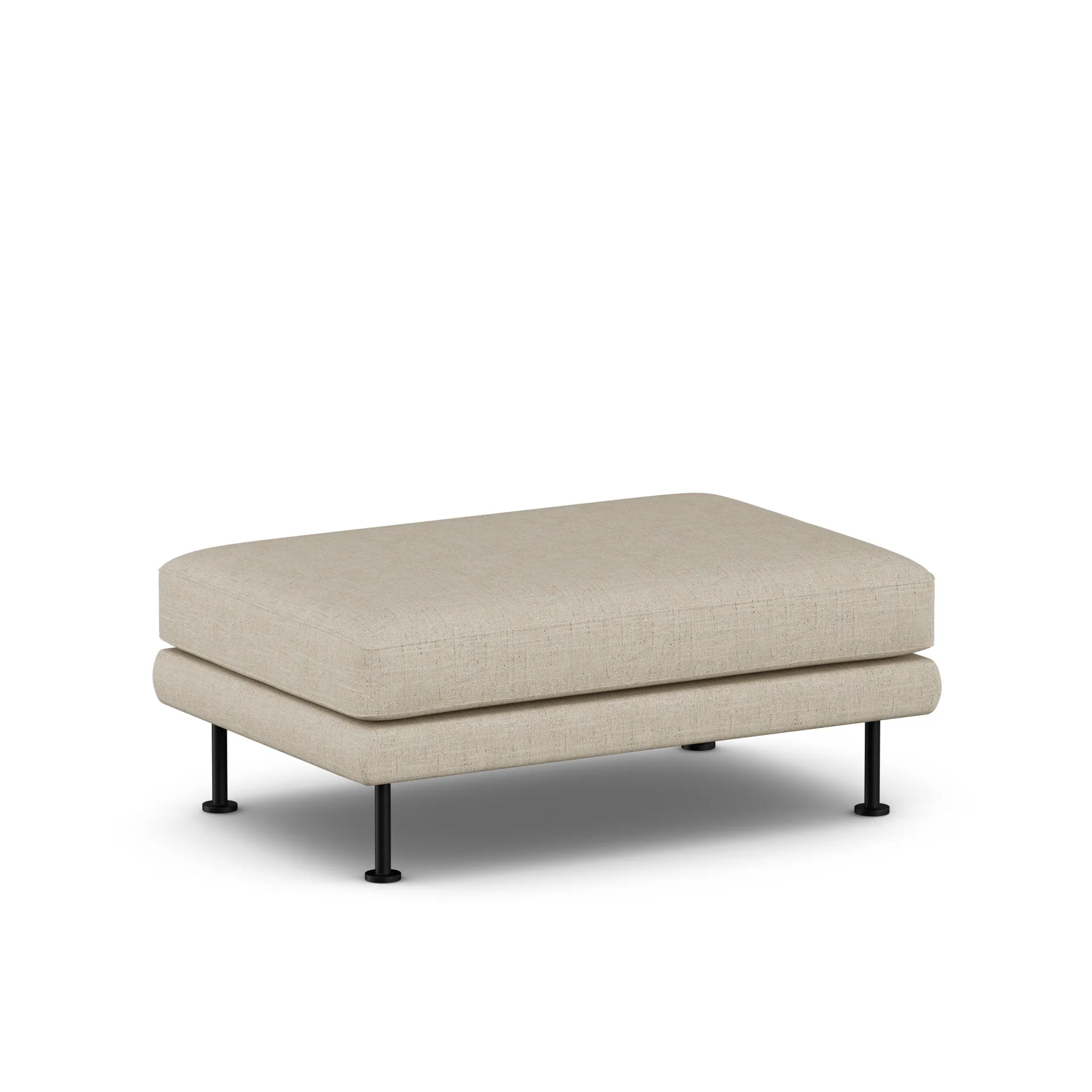 Bredhult 풋 스툴, Bern Beige 0341-black steel 1898