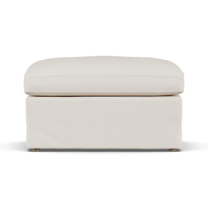 린네비크 풋스툴 - Caleido Beige 9600-white-oiled oak, with skirt - 1898