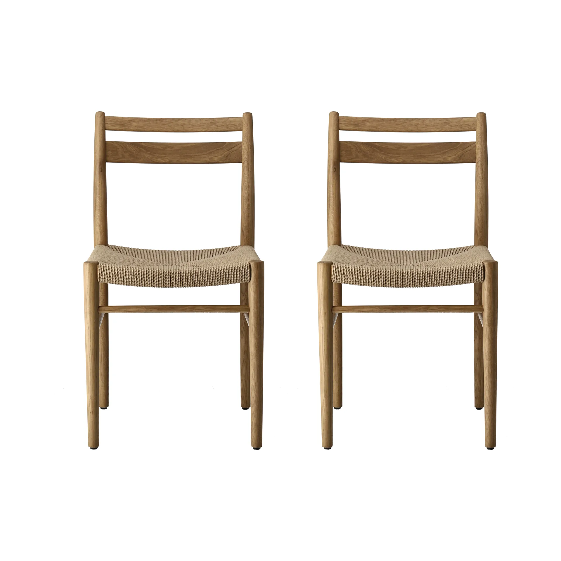 Fridhem matstol, Lackad ek-naturflätad, 2-pack,  1898