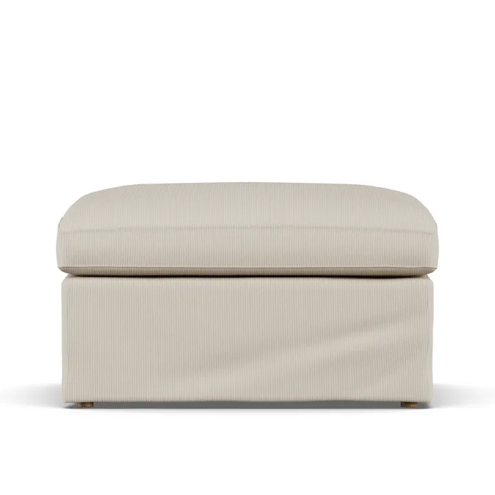 린네비크 풋스툴 - Jump Beige 1956-white-oiled oak, with skirt - 1898