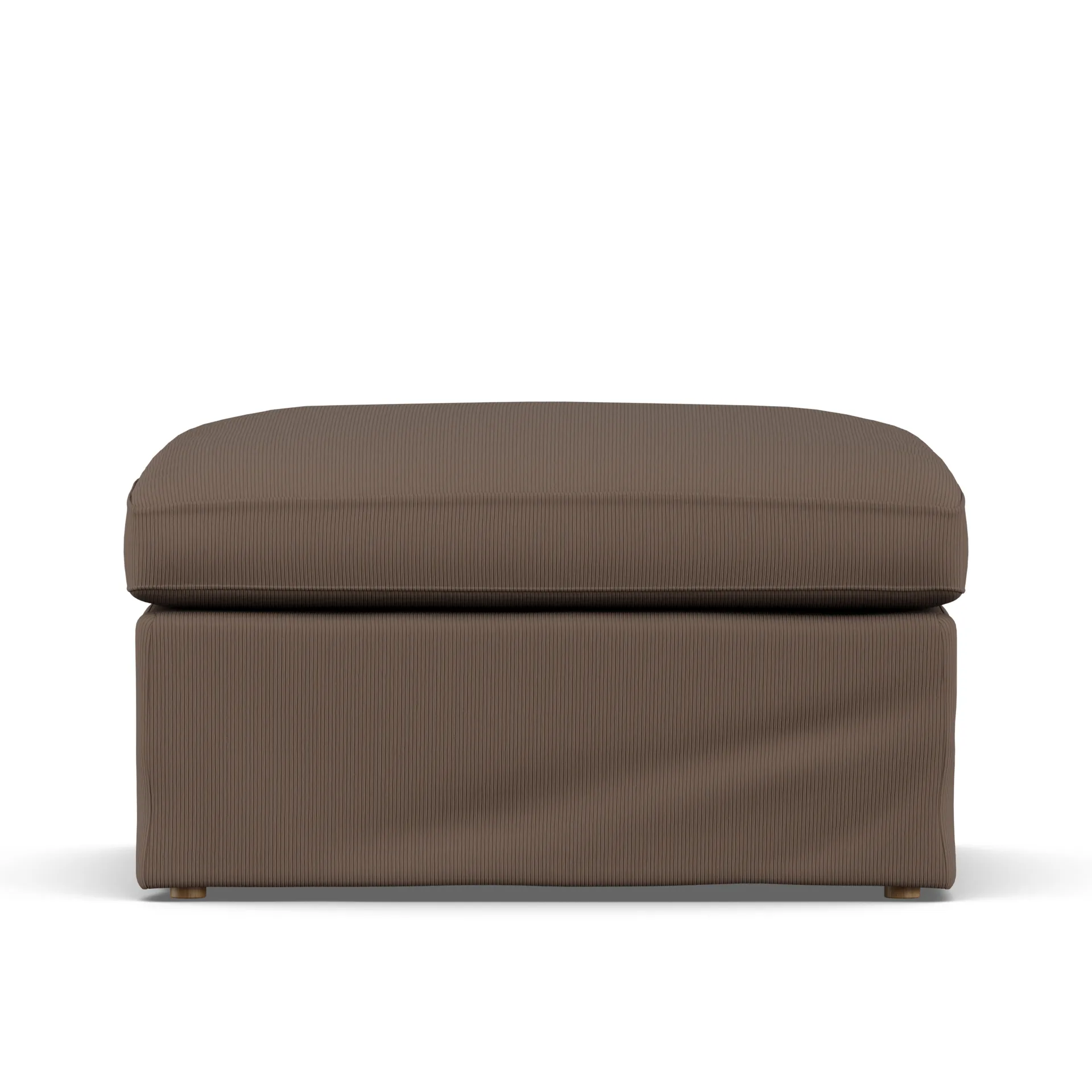 린네비크 풋스툴, Jump Brown 1955-white-oiled oak, with skirt 1898