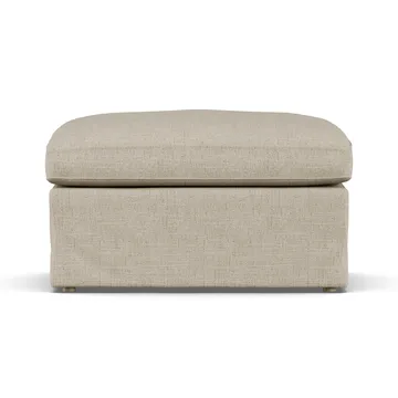Linnevik 풋스툴 - Bern Beige 0341-white-oiled oak, with skirt - 1898