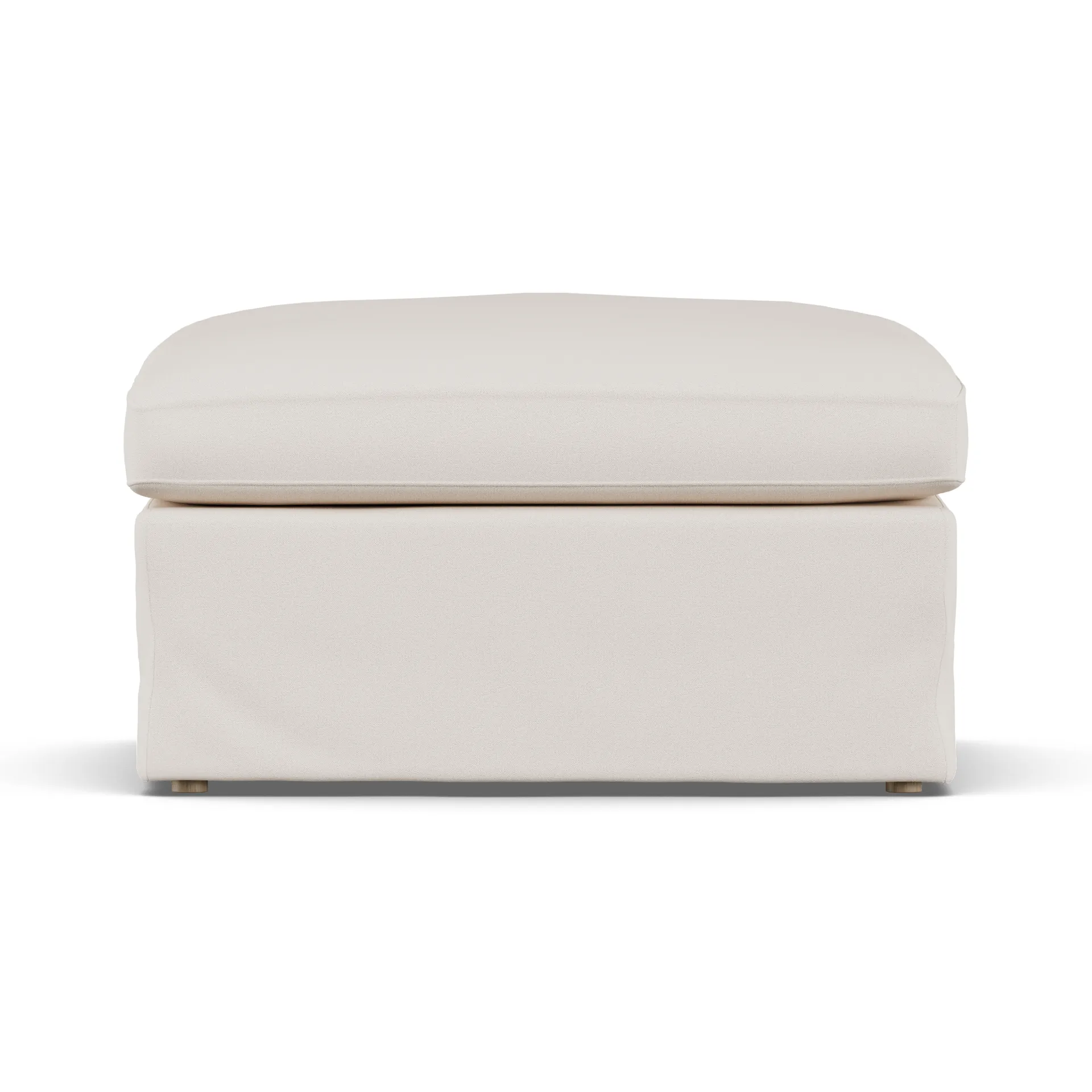 Linnevik 풋스툴, Caleido Beige 9600-white-oiled oak, with skirt 1898
