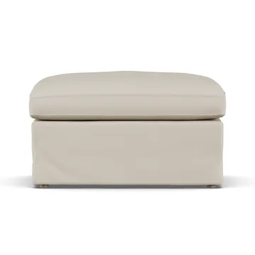 Linnevik 풋스툴 - Jump Beige 1956-white-oiled oak, with skirt - 1898
