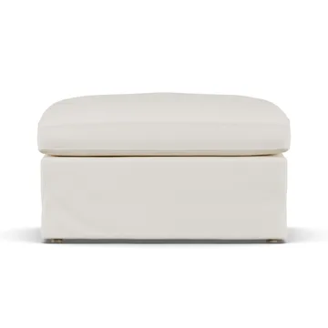 Linnevik 풋스툴 - Jump Off White 1954-white-oiled oak, with skirt - 1898