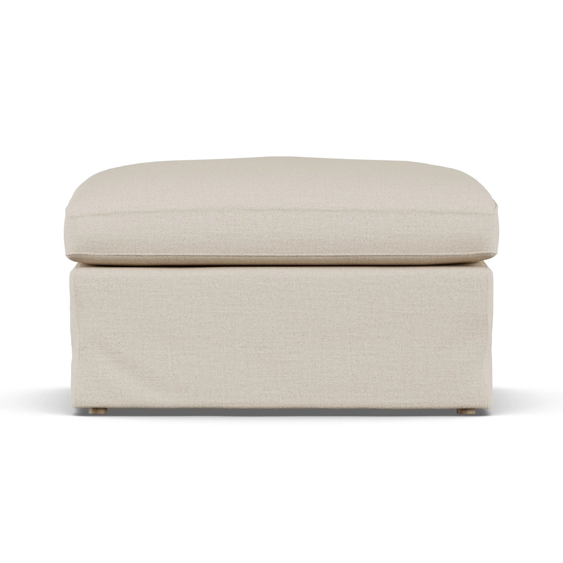 Linnevik 풋스툴, Same Beige 6670-white-oiled oak, with skirt 1898