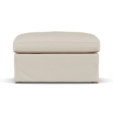 Linnevik 풋스툴 - Same Beige 6670-white-oiled oak, with skirt - 1898