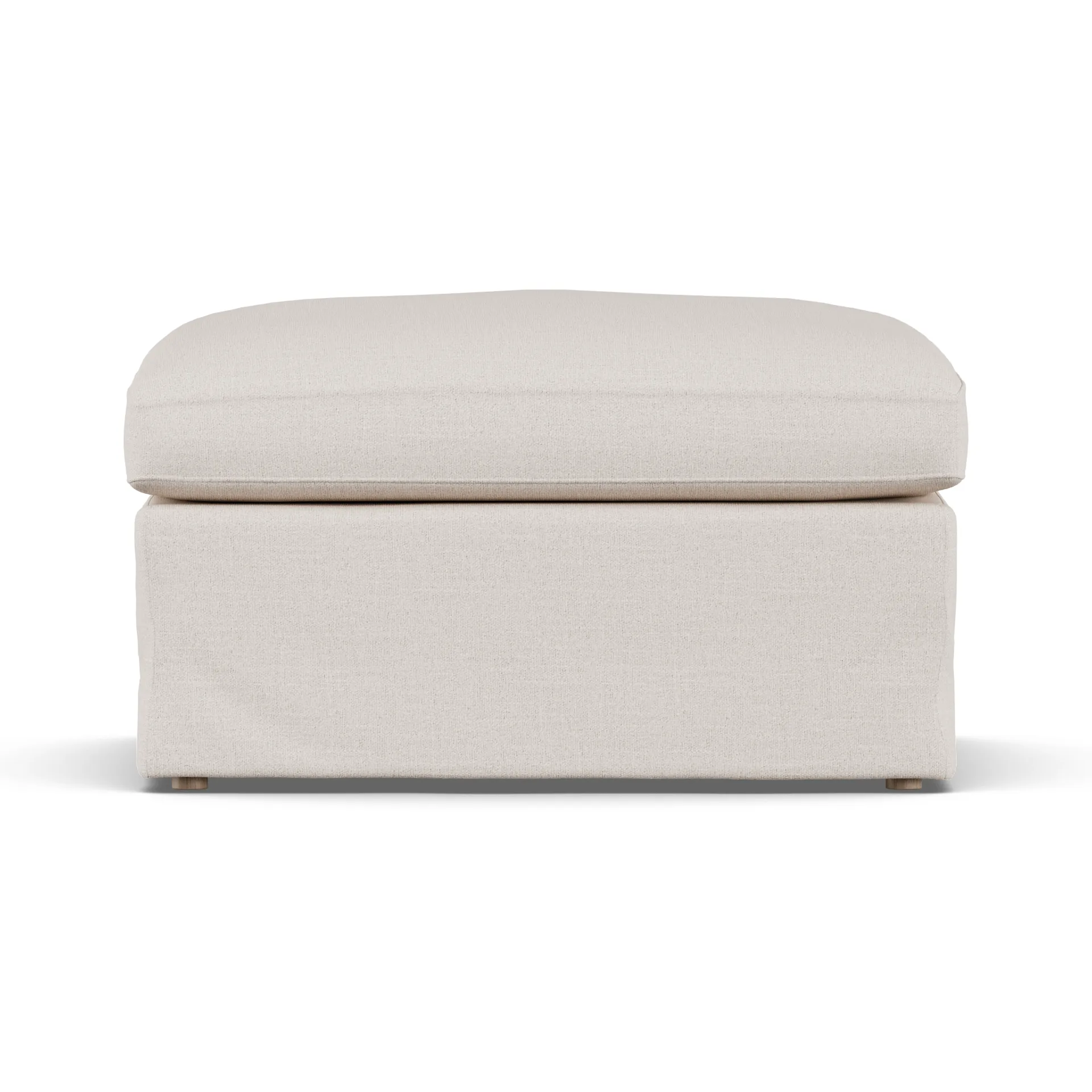 Linnevik 풋스툴, Same Off White 6671-white-oiled oak, with skirt 1898