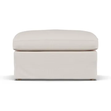 Linnevik 풋스툴 - Same Off White 6671-white-oiled oak, with skirt - 1898