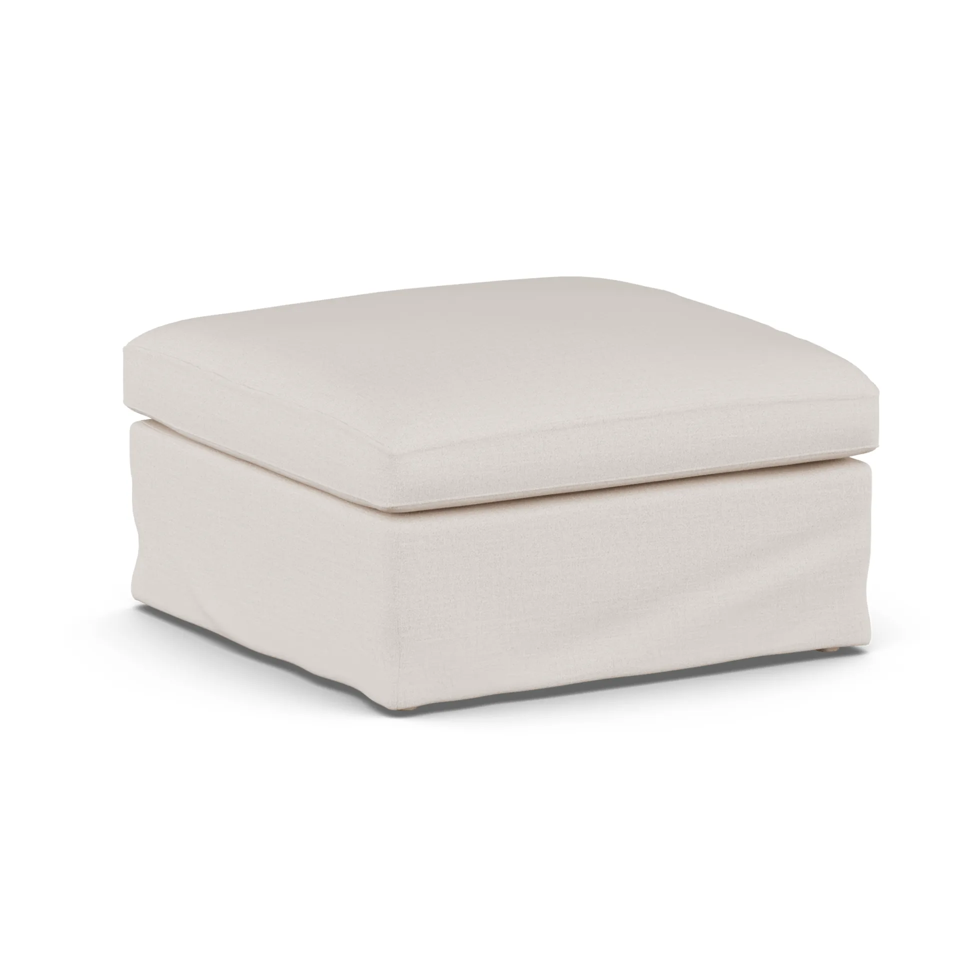 Linnevik 풋스툴, Same Off White 6671-white-oiled oak, with skirt 1898
