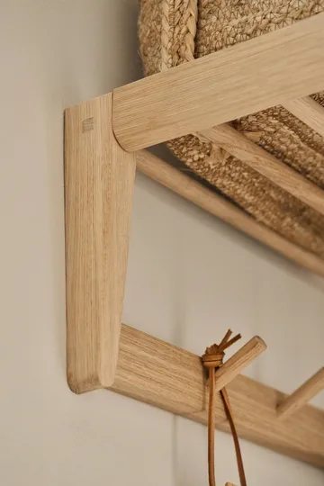 백케보 모자 행거 - Oak, 7 knobs - 1898