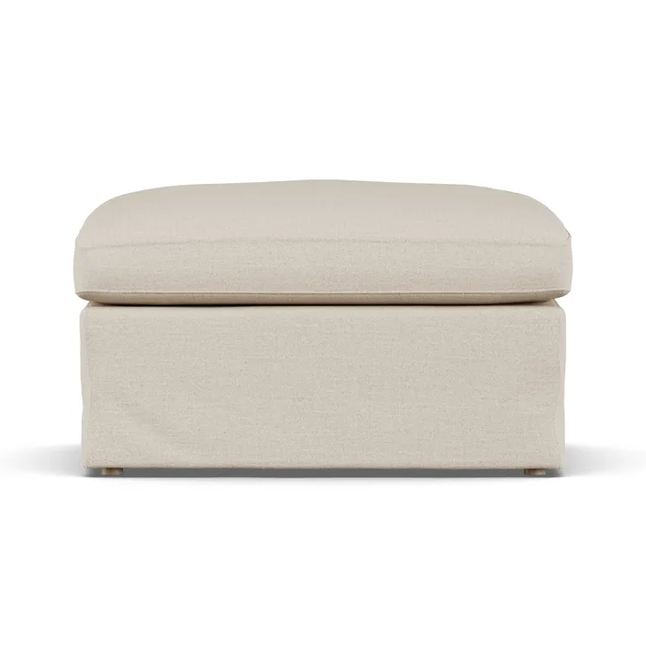 린네비크 풋스툴 - Same Beige 6670-white-oiled oak, with skirt - 1898